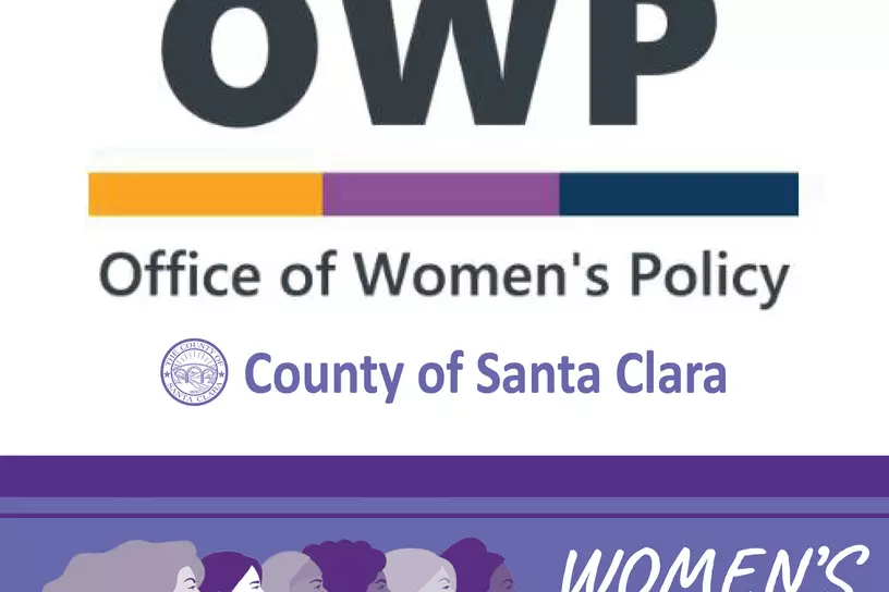 womens history month graphic with County Office of Womens Policy